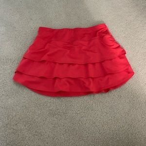 RED athleta skirt